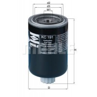 KC 191 MAHLE Паливний фільтр