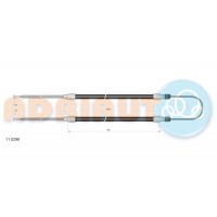 11.0296 ADRIAUTO Тросик, cтояночный тормоз