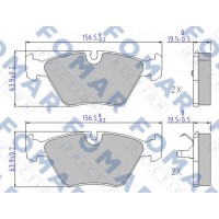 FO 449481 FOMAR Friction Комплект гальмівних колодок дисковий гальм