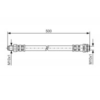 1 987 476 453 BOSCH Гальмівний шланг