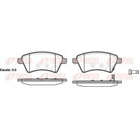 1215.01 REMSA Комплект гальмівних колодок дисковий гальм