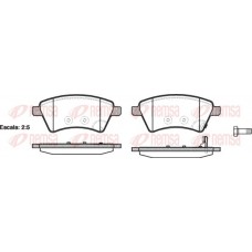 1215.01 REMSA Комплект гальмівних колодок дисковий гальм