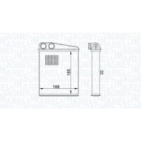 350218457000 MAGNETI MARELLI Теплообмінник обігрів салону