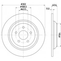 8DD 355 126-571 HELLA PAGID Гальмівний диск