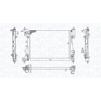 350213130100 MAGNETI MARELLI Радіатор охолодження двигуна