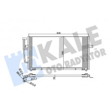 390400 KALE OTO RADYATÖR Конденсатор кондиціонера