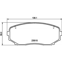 8DB 355 032-941 HELLA PAGID Комплект гальмівних колодок дисковий гальм