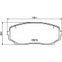 8DB 355 032-941 HELLA PAGID Комплект гальмівних колодок дисковий гальм