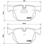 8DB 355 009-331 HELLA Комплект гальмівних колодок дисковий гальм