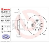 09.C133.11 BREMBO Гальмівний диск