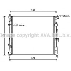 DN2407 AVA QUALITY COOLING Радіатор охолодження двигуна