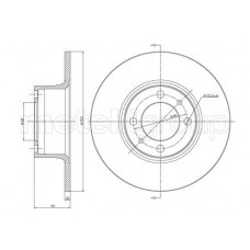 23-0043 METELLI Гальмівний диск
