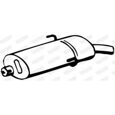 08554 WALKER Глушник вихлопних газів кінцевий