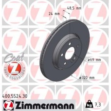 400.5524.30 ZIMMERMANN Гальмівний диск