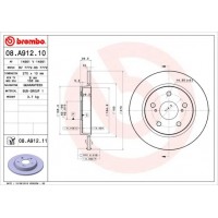 08.A912.10 BREMBO Гальмівний диск