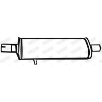 17680 WALKER Середній глушник вихлопних газів