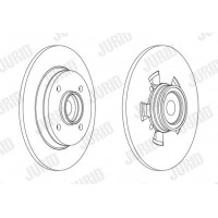 562450JC-1 JURID Гальмівний диск
