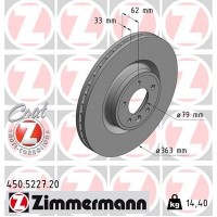 450.5227.20 ZIMMERMANN Гальмівний диск