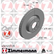 450.5227.20 ZIMMERMANN Гальмівний диск