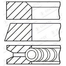 08-502207-00 GOETZE ENGINE Комплект поршневих кілець