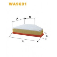 WA9601 WIX FILTERS Повітряний фільтр