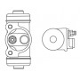 F 026 002 349 BOSCH Колісний гальмівний циліндр