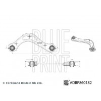 ADBP860182 BLUE PRINT Ричаг незалежної підвіски колеса, подвеска колеса