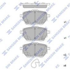 SP4537 Hi-Q КомплеК т гальмівних колодок, дискове гальмо