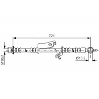 1 987 481 635 BOSCH Гальмівний шланг