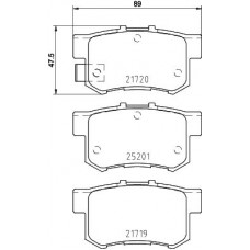 P 79 027 BREMBO Комплект гальмівних колодок дисковий гальм