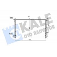 382520 KALE OTO RADYATÖR Конденсатор кондиціонера