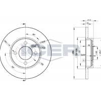78BD3392-2 ICER Гальмівний диск