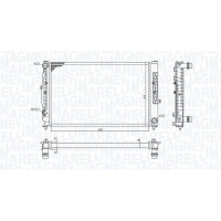 350213199900 MAGNETI MARELLI Радіатор охолодження двигуна