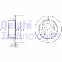 BG3859 DELPHI Гальмівний диск