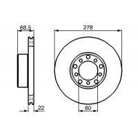 0 986 478 061 BOSCH Гальмівний диск