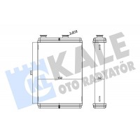 346365 KALE OTO RADYATÖR Теплообмінник обігрів салону