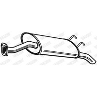 23189 WALKER Глушник вихлопних газів кінцевий