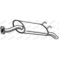 23189 WALKER Глушник вихлопних газів кінцевий