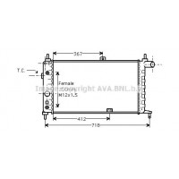 OL2065 AVA QUALITY COOLING Радіатор охолодження двигуна