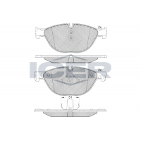 181961 ICER Комплект гальмівних колодок дисковий гальм