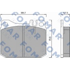 FO 467981 FOMAR Friction КомплеК т гальмівних колодок, дискове гальмо FO 467981 FOMAR Friction КомплеК т гальмівних колодок, дискове гальмо
