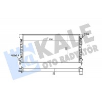 348285 KALE OTO RADYATÖR Радіатор охолодження двигуна