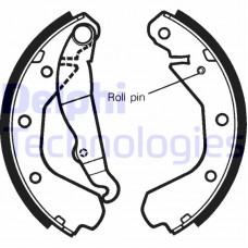 LS1292 DELPHI Комплект гальмівних колодок
