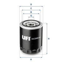 23.240.00 UFI Масляний фільтр