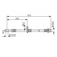 1 987 476 780 BOSCH Гальмівний шланг