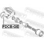 FDCB-GE FEBEST під шипник, Привідний вал