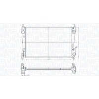 350213184300 MAGNETI MARELLI Радіатор охолодження двигуна