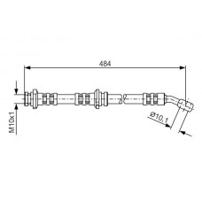 1 987 476 801 BOSCH Гальмівний шланг
