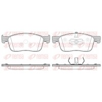 1719.00 REMSA Комплект гальмівних колодок дисковий гальм