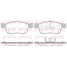 1719.00 REMSA Комплект гальмівних колодок дисковий гальм